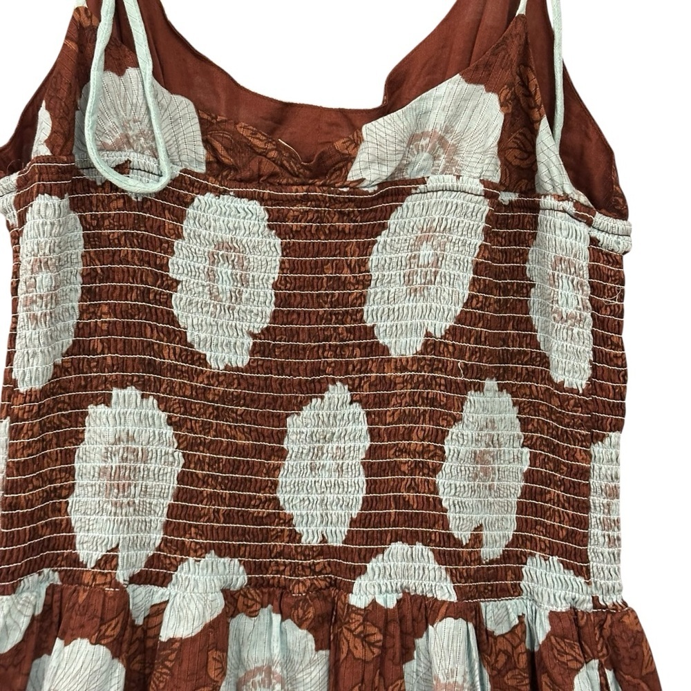 Free People Adriel Tie Strap Tiered Midi Dress. Sz: Large - Picture 7 of 11
